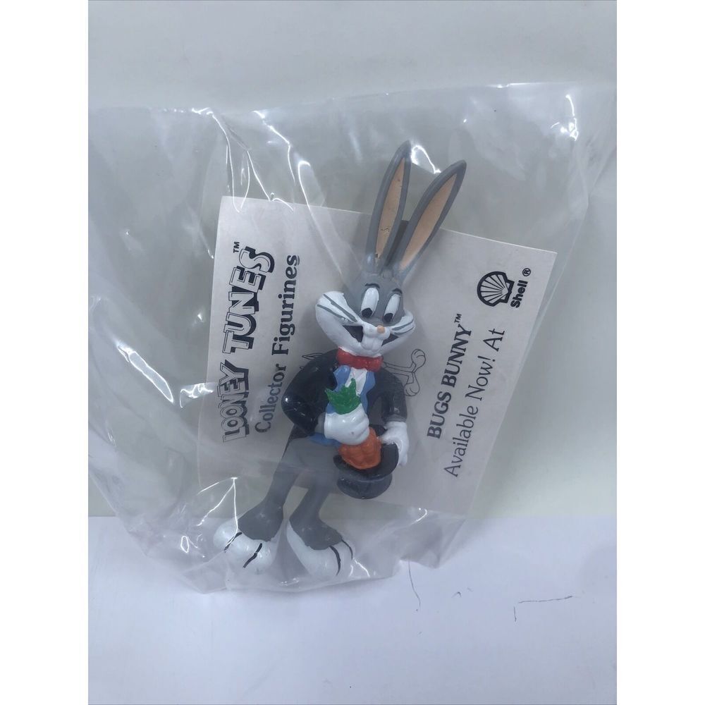 Looney Tunes Characters At Shell Gas Premium Bugs Bunny Toy. Sealed. Vintage